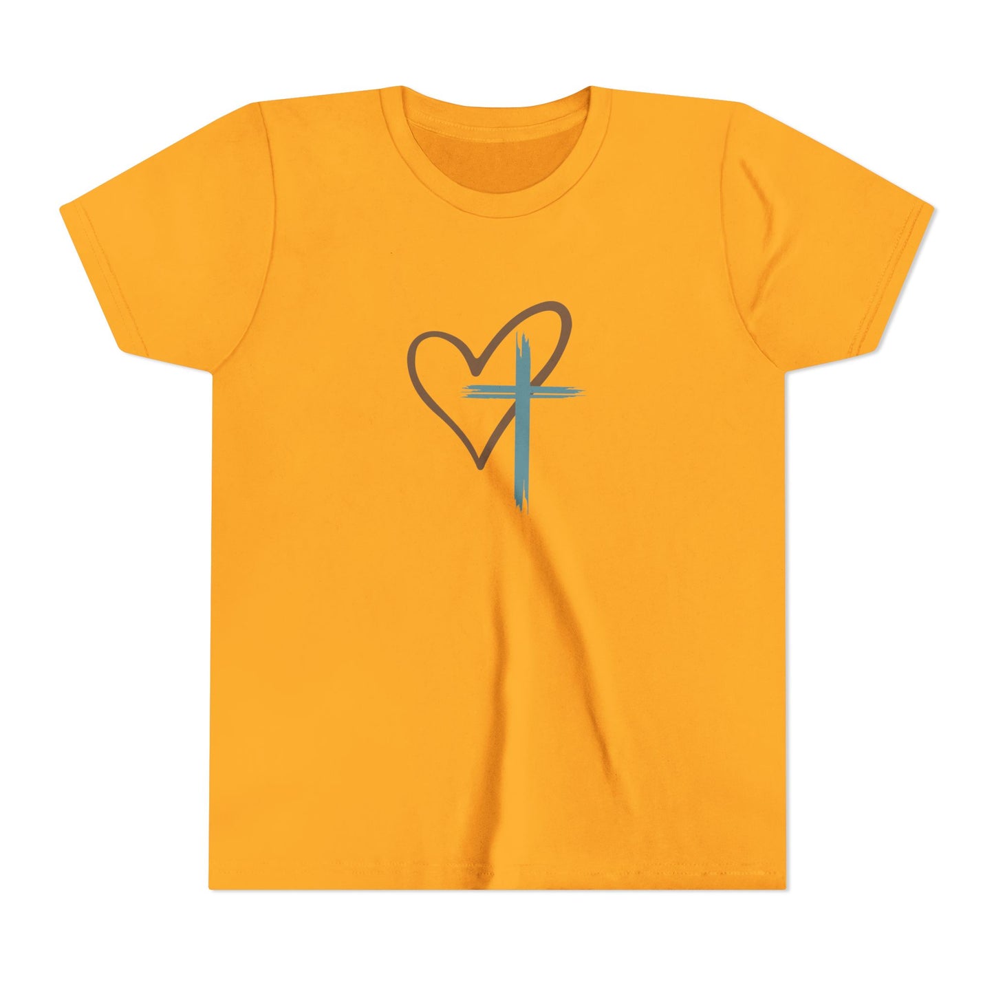 Jesus Has My Back Kids Christian Shirt – Faith Cross Heart T-Shirt – Inspirational Religious Tee for Boys & Girls