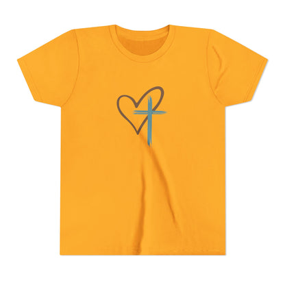 Jesus Has My Back Kids Christian Shirt – Faith Cross Heart T-Shirt – Inspirational Religious Tee for Boys & Girls
