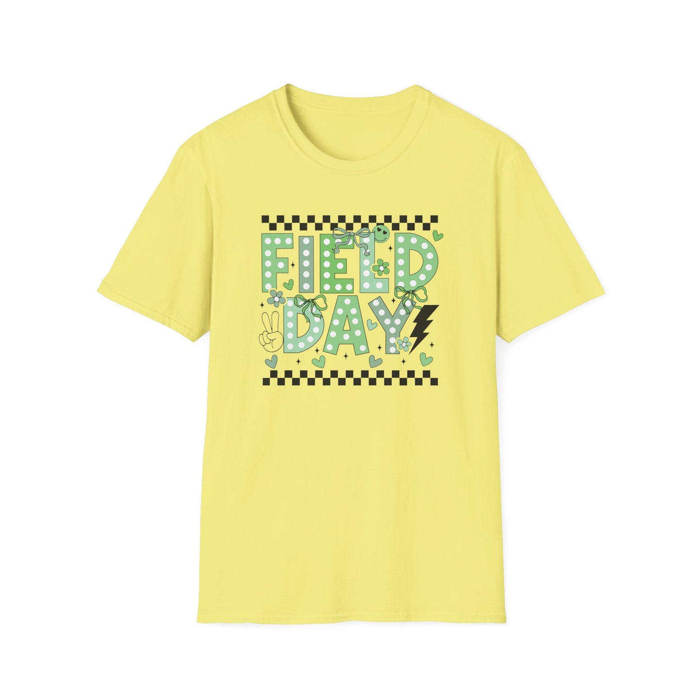 Cute Green Polka Dot School Field Day T-Shirt