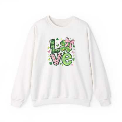 Love & Lucky Shamrock Sweatshirt – St. Patrick’s Day Cute Clover Pullover