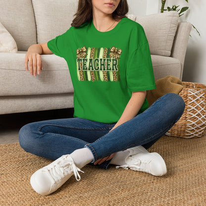 School Spirit Collection - Leopard Stripe T-Shirt