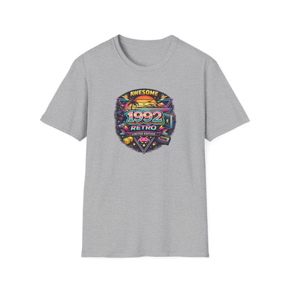 Vintage 1992 Retro Shirt – 90s Nostalgia Graphic Tee | Retro Gamer Aesthetic T-Shirt