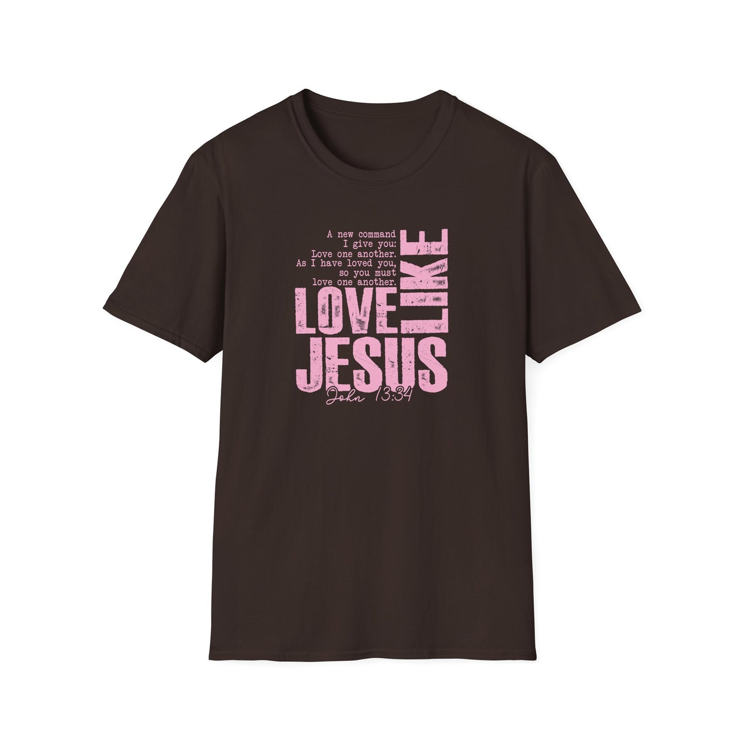 Love Like Jesus T-Shirt — Inspirational Christian Faith Tee (John 13:34)