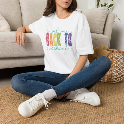 Back to School T-Shirt — "Welcome Back to School" Colorful Retro Print
