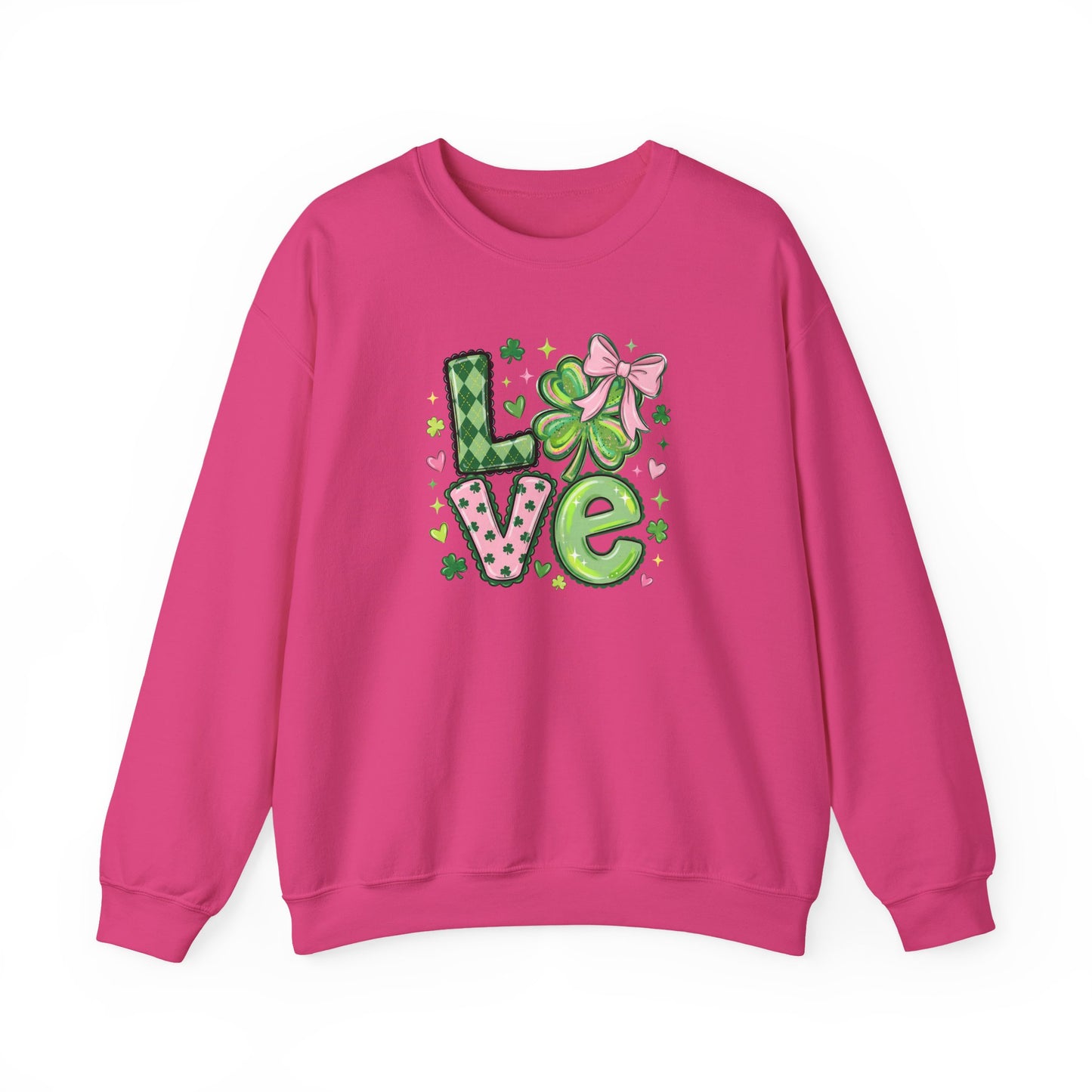 Love & Lucky Shamrock Sweatshirt – St. Patrick’s Day Cute Clover Pullover