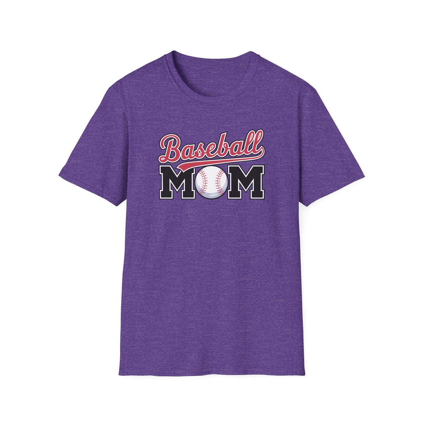 Baseball Mom Script Shirt – Cute Game Day Sports Mom Tee | Classic Baseball Mama Graphic T-Shirt