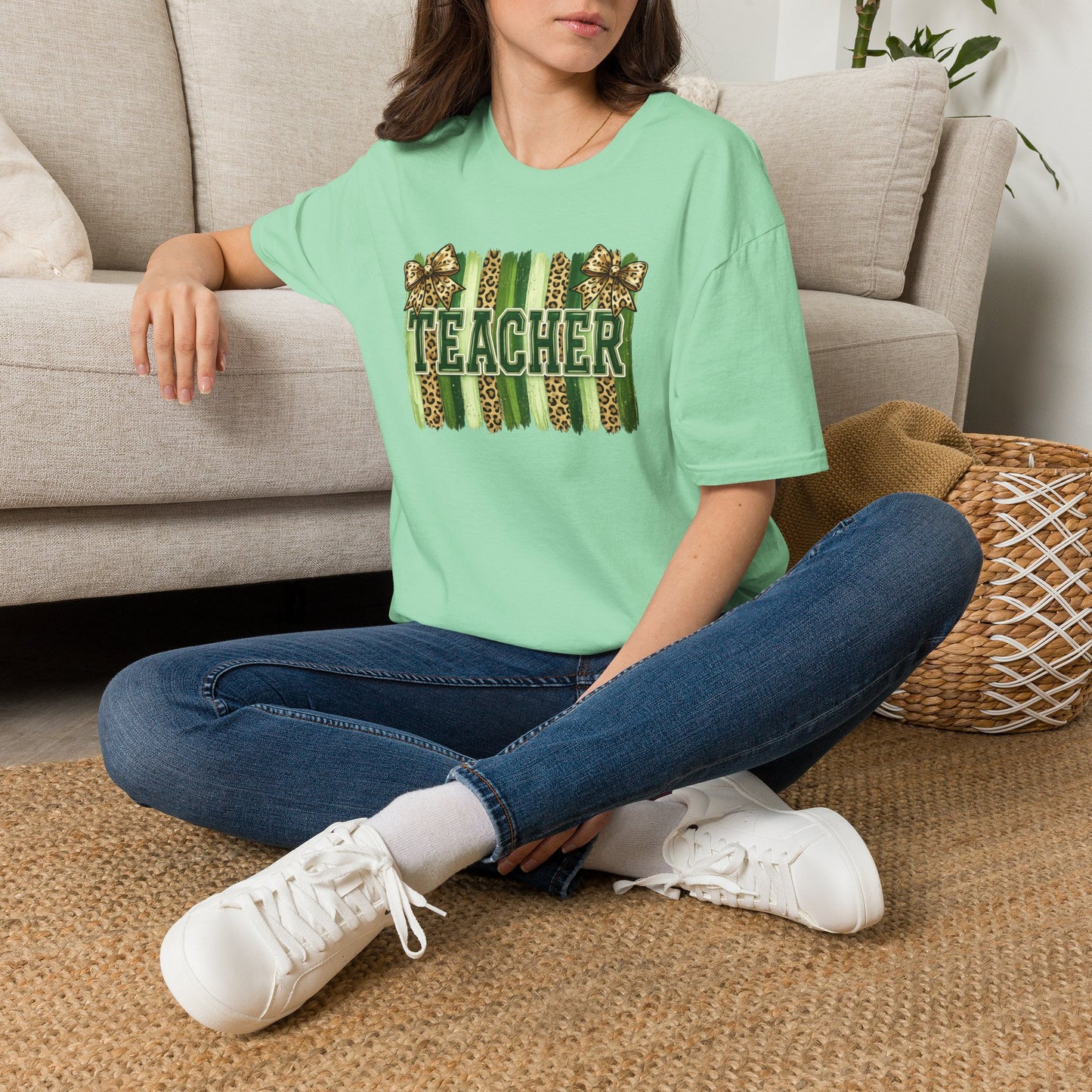 School Spirit Collection - Leopard Stripe T-Shirt