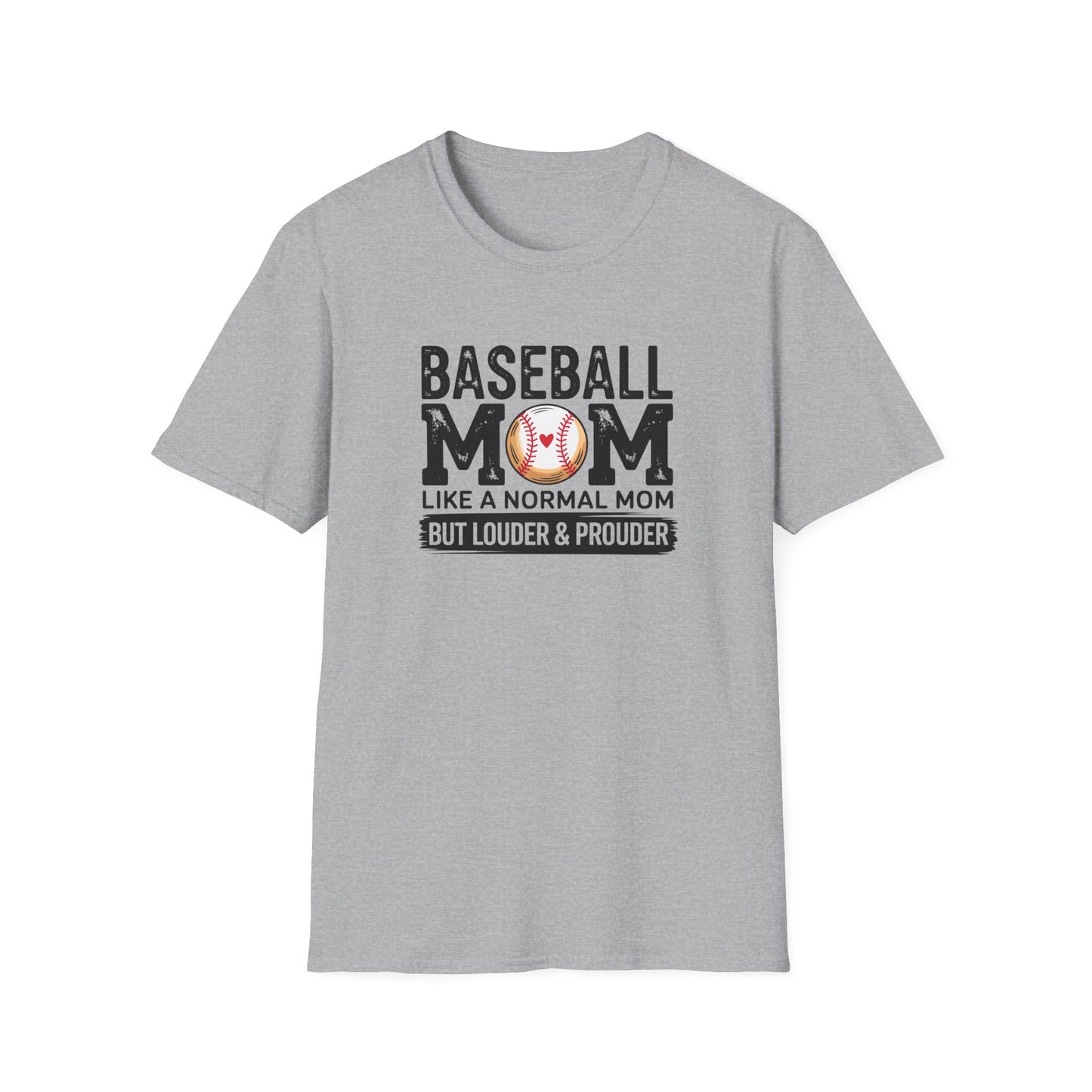 Baseball Mom Shirt – Loud & Proud Baseball Mom Graphic Tee, Funny Sports Mom Game Day Shirt, Baseball Season Fan Apparel