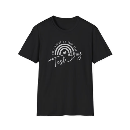 Test Day T-Shirt — 'Test Day' Rainbow Graphic Tee for Students & Teachers