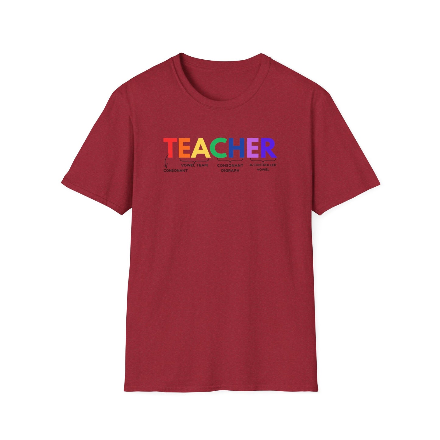 "TEACHER" Phonics Word Segmentation Shirt – Spelling Rules Edition