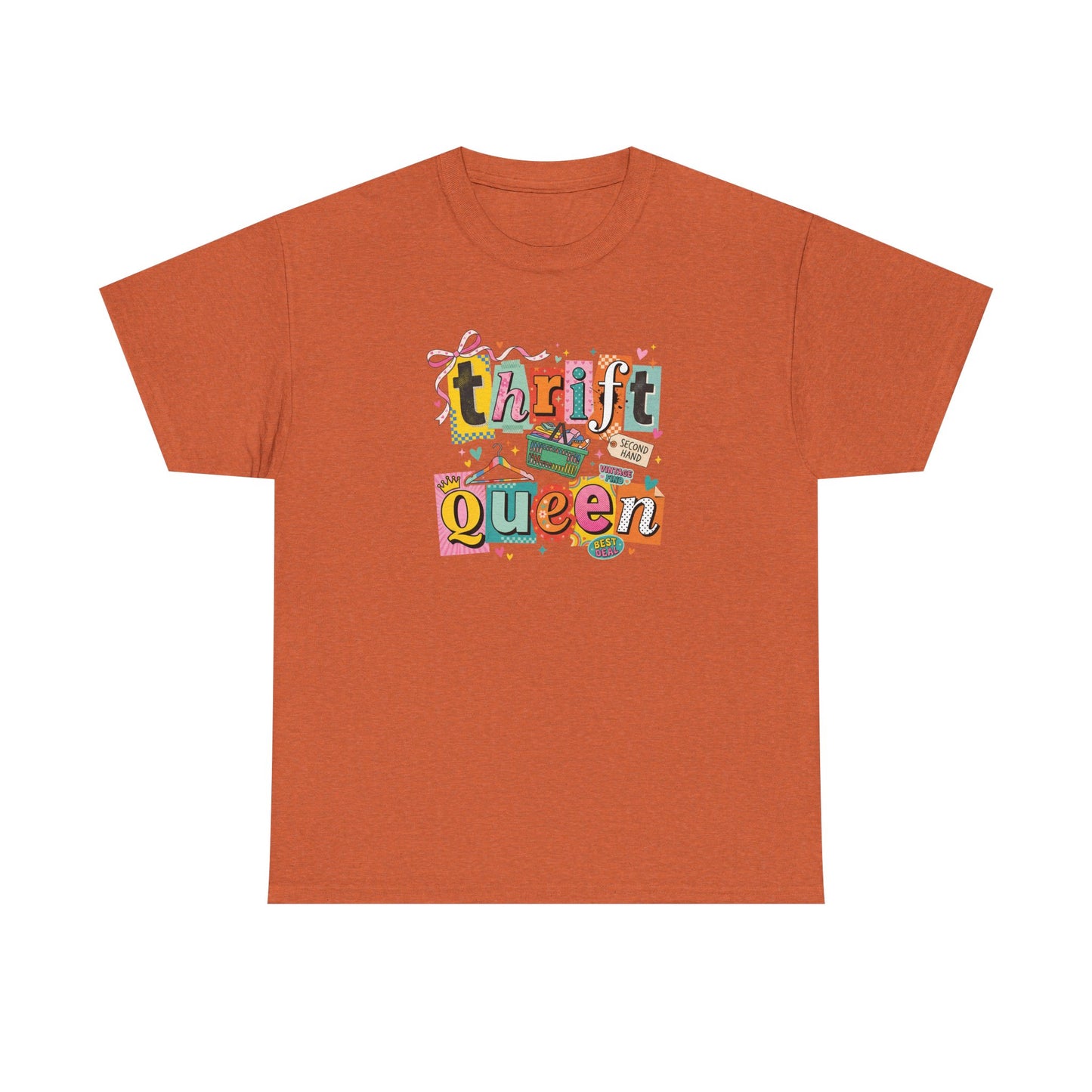 Thrift Queen T-Shirt – Vintage Thrifting Graphic Tee, Retro Style Funny Thrift Shop Shirt