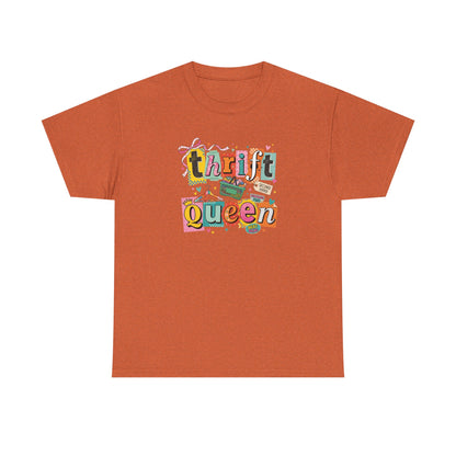 Thrift Queen T-Shirt – Vintage Thrifting Graphic Tee, Retro Style Funny Thrift Shop Shirt