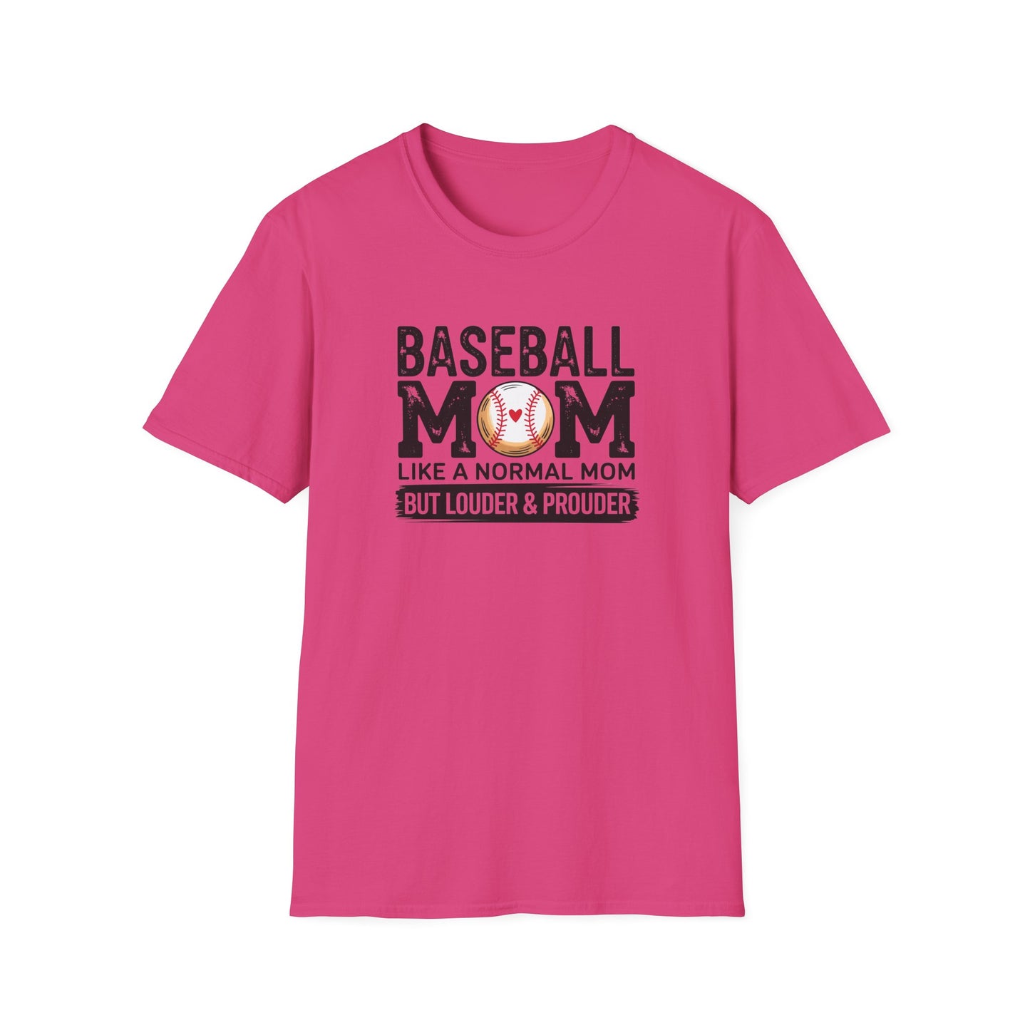 Baseball Mom Shirt – Loud & Proud Baseball Mom Graphic Tee, Funny Sports Mom Game Day Shirt, Baseball Season Fan Apparel