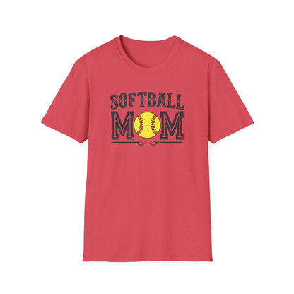 Softball Mom Shirt – Vintage Style Game Day Tee, Softball Mom Graphic T-Shirt, Sports Mom Gift, Women’s Softball Season Apparel