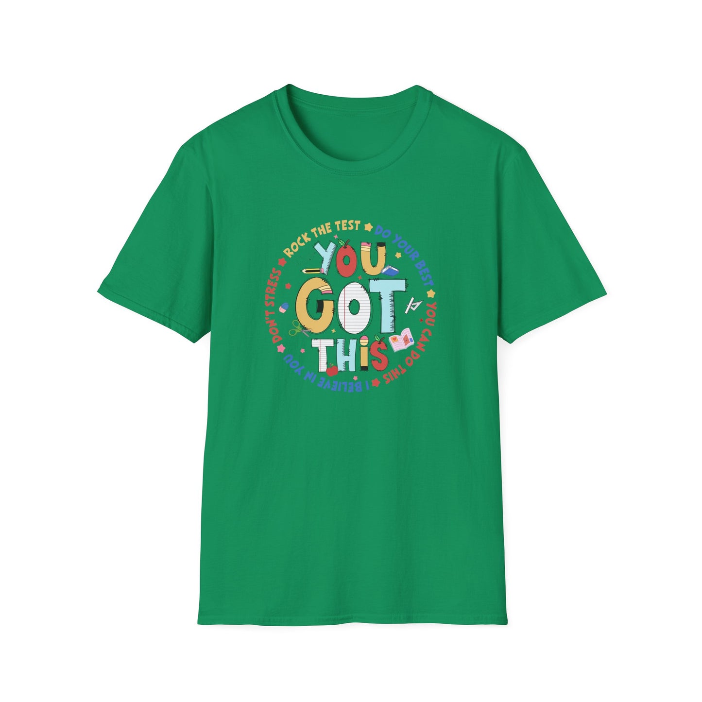 State Testing Motivation Shirt – “You Got This” Teacher & Student Test Day T-Shirt | Testing Week Encouragement Tee