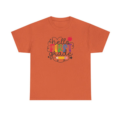Hello First Grade Shirt 🍎