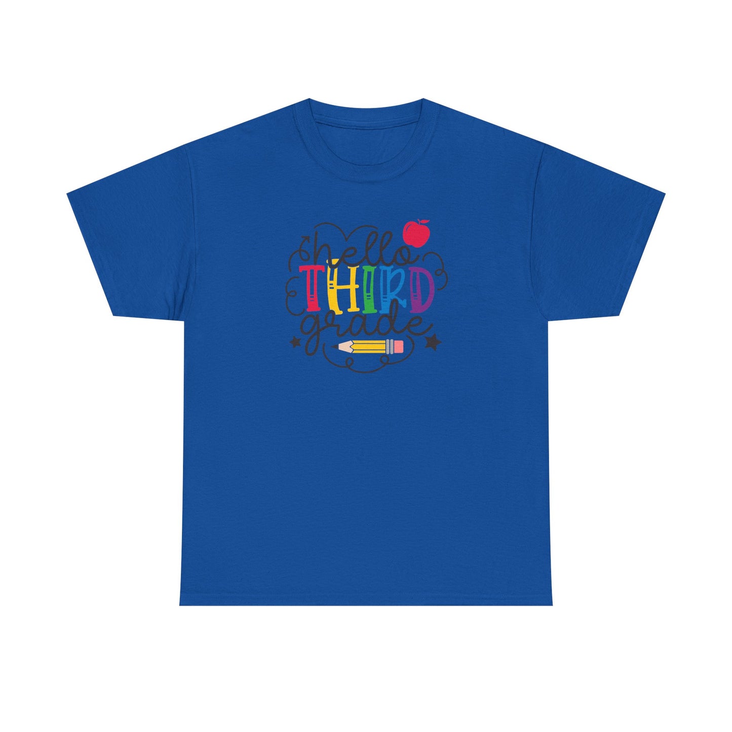 Hello Third Grade Shirt | 3rd Grade Teacher T-Shirt