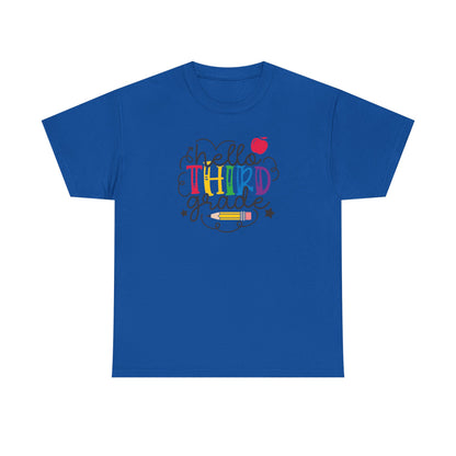 Hello Third Grade Shirt | 3rd Grade Teacher T-Shirt
