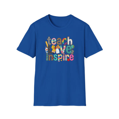 Teach Love Inspire Shirt Teacher T-Shirt