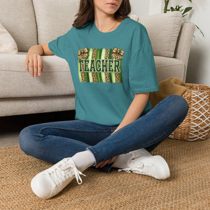School Spirit Collection - Leopard Stripe T-Shirt