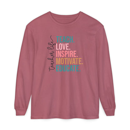 Teacher Life Long Sleeve Shirt