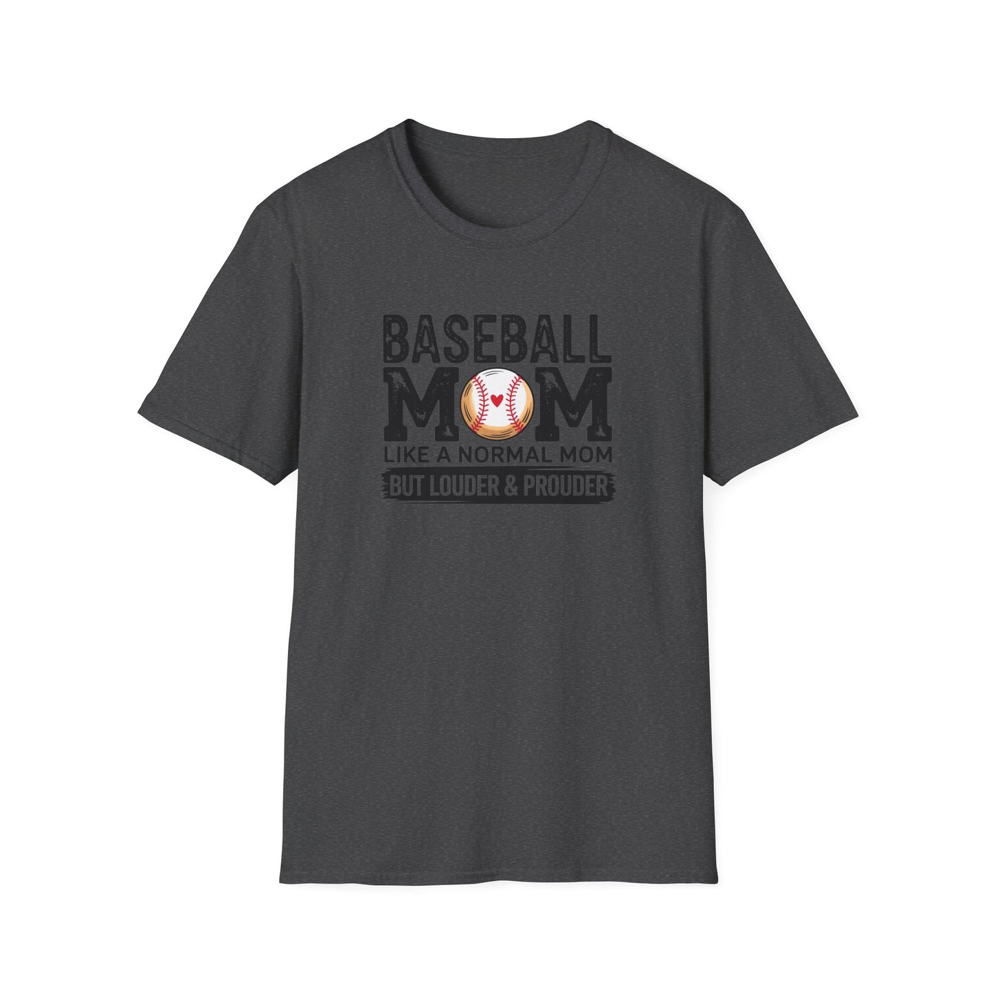 Baseball Mom Shirt – Loud & Proud Baseball Mom Graphic Tee, Funny Sports Mom Game Day Shirt, Baseball Season Fan Apparel