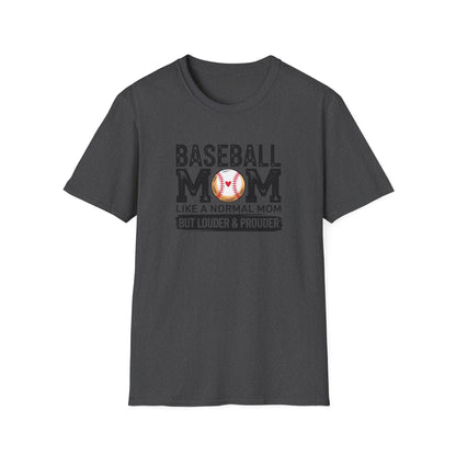 Baseball Mom Shirt – Loud & Proud Baseball Mom Graphic Tee, Funny Sports Mom Game Day Shirt, Baseball Season Fan Apparel