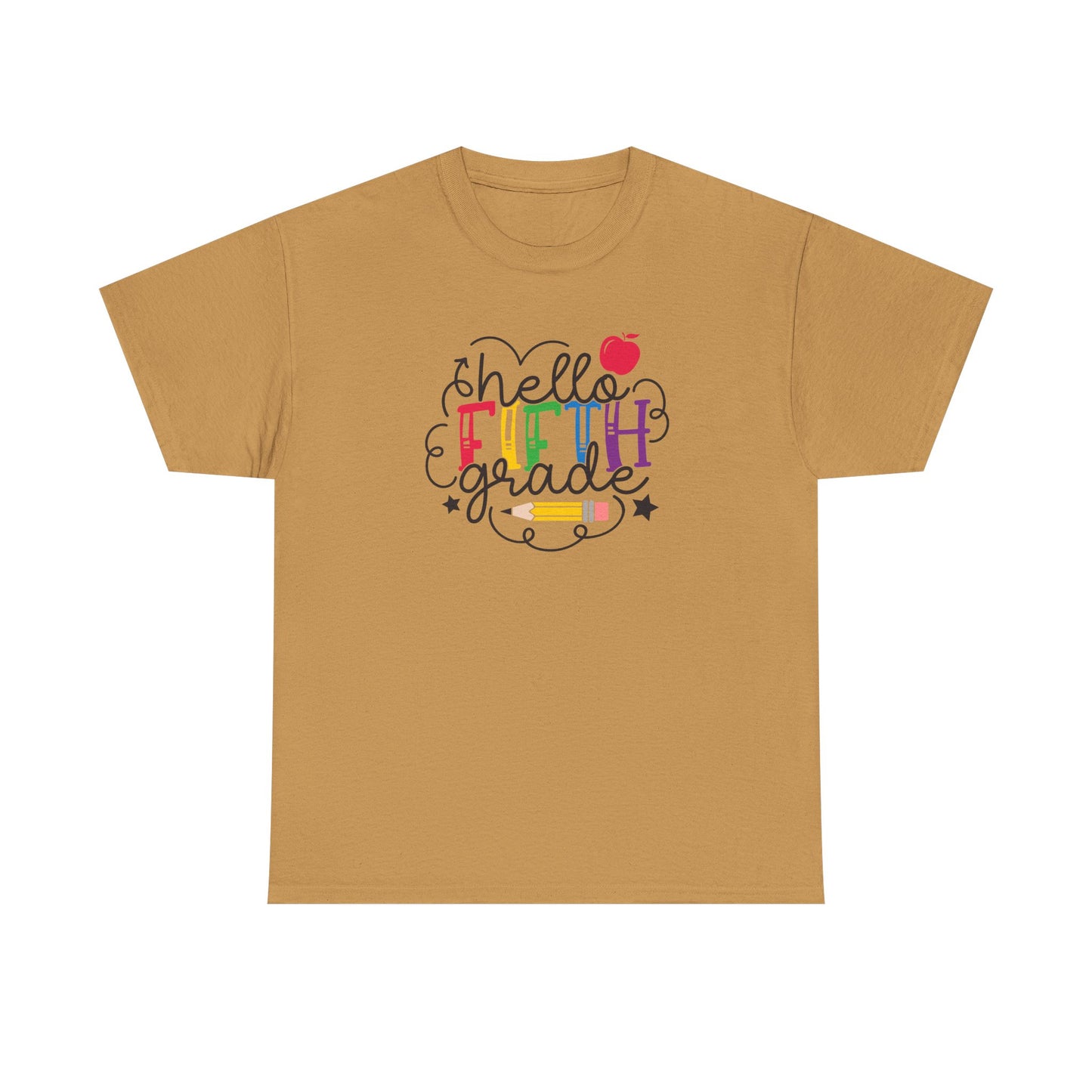 Hello Fifth Grade Shirt | 5th Grade Teacher T-Shirt | Back To School Teacher Tee | First Day Of School Outfit | Elementary Teacher Gift