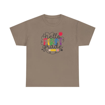 Hello First Grade Shirt 🍎