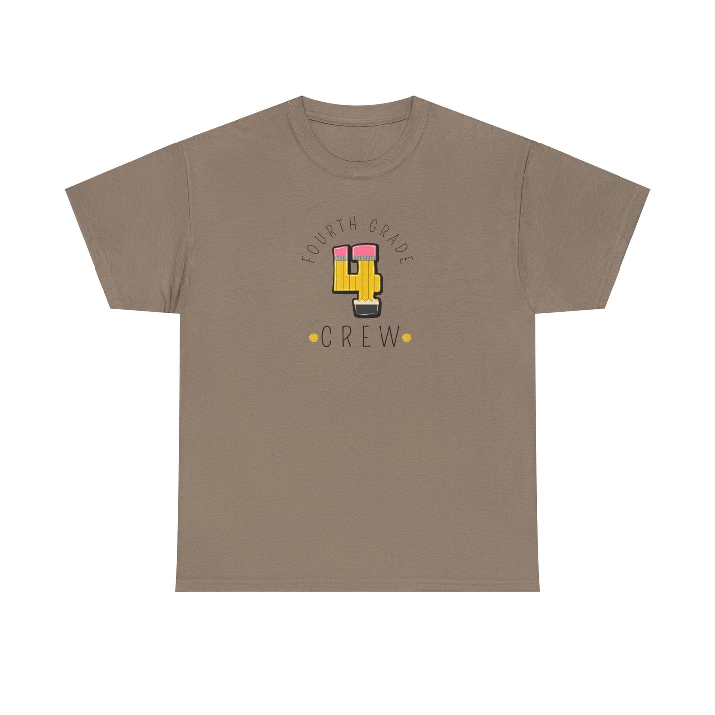Fourth Grade Crew T-Shirt - Cute Back-to-School Tee -  Teacher Team Tee -