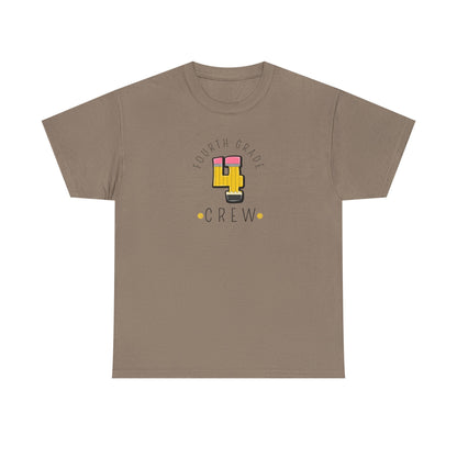 Fourth Grade Crew T-Shirt - Cute Back-to-School Tee -  Teacher Team Tee -