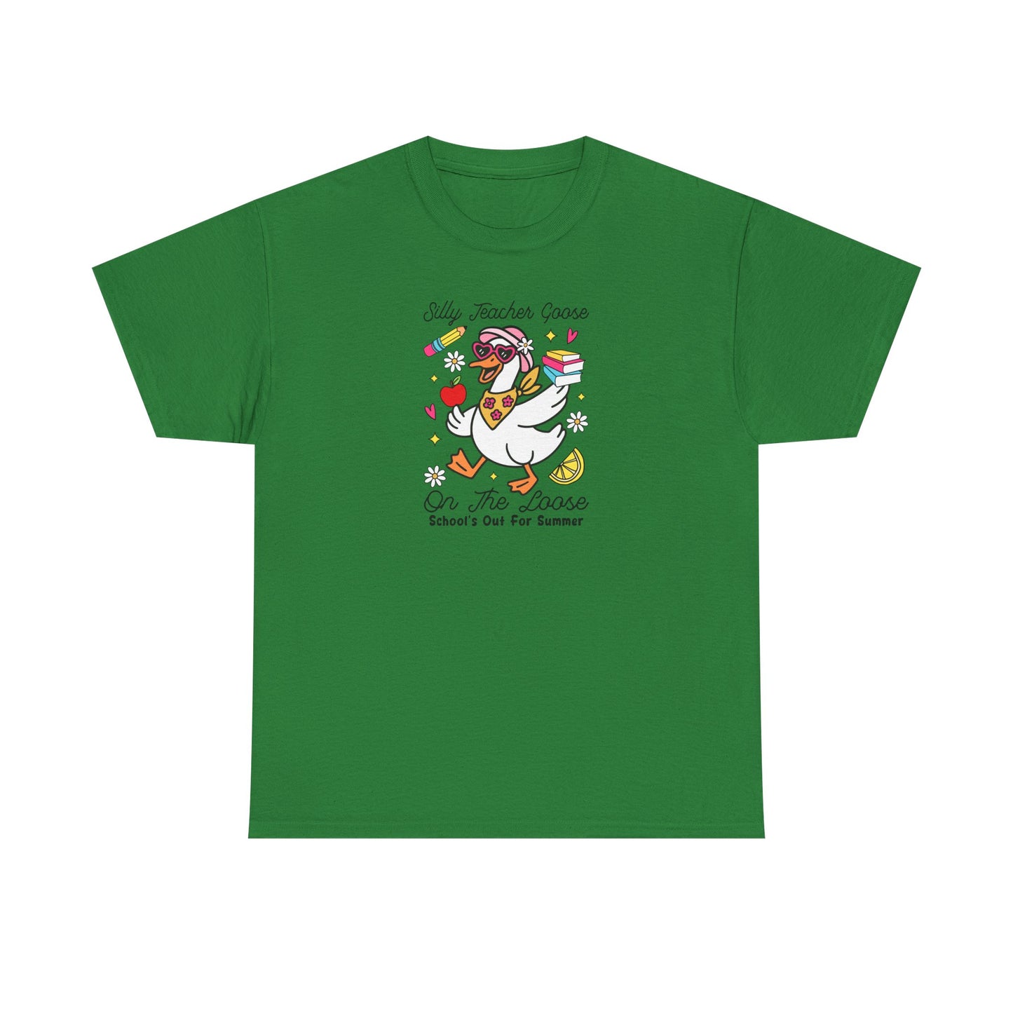 Silly Teacher Goose Shirt – Funny Teacher Tee – “On The Loose” Graphic T-Shirt – Cute Back to School Gift for Teachers