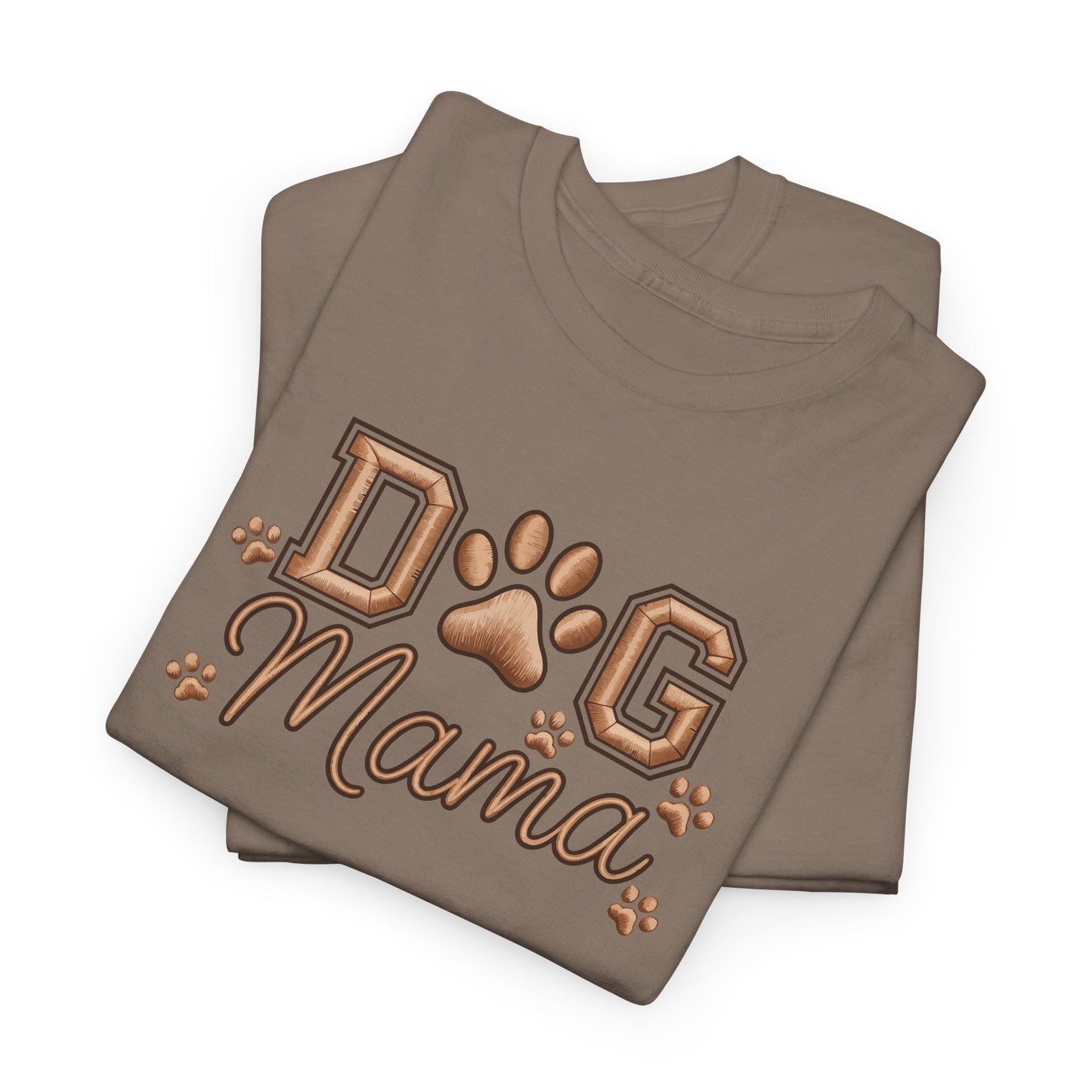 Dog Mama T‑Shirt – Paw Print Graphic Tee for Dog Lovers - Cute Dog Lover Graphic Tee