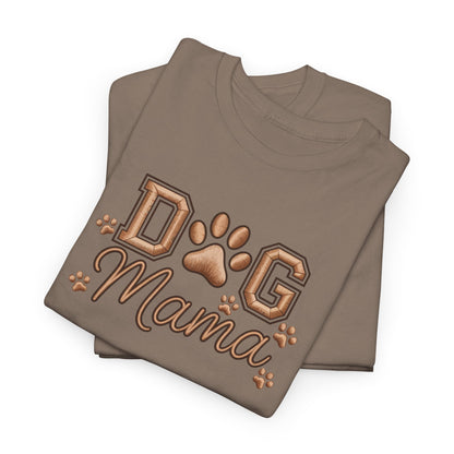 Dog Mama T‑Shirt – Paw Print Graphic Tee for Dog Lovers - Cute Dog Lover Graphic Tee
