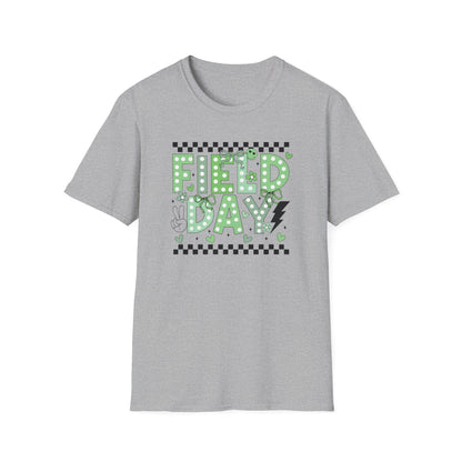 Cute Green Polka Dot School Field Day T-Shirt