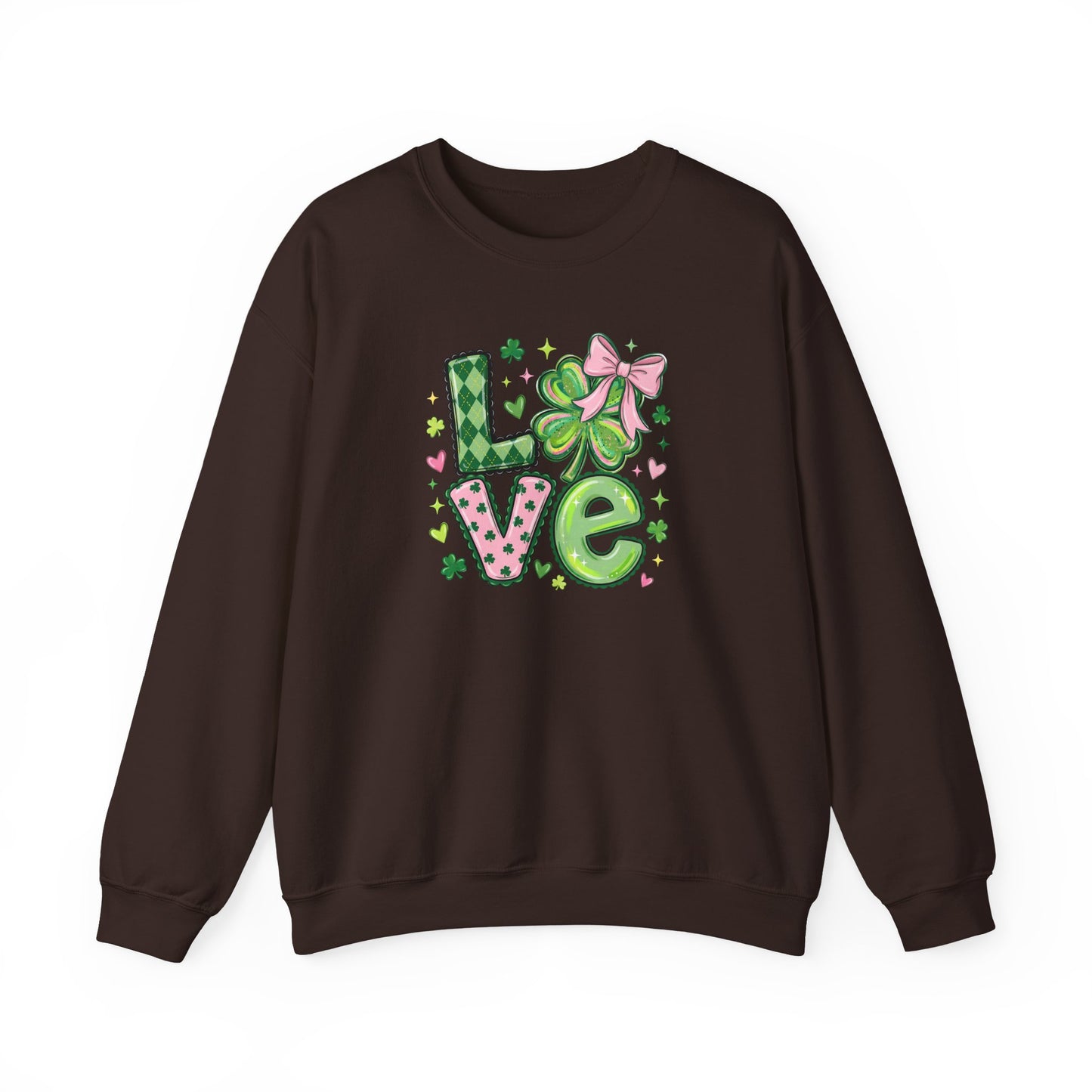 Love & Lucky Shamrock Sweatshirt – St. Patrick’s Day Cute Clover Pullover