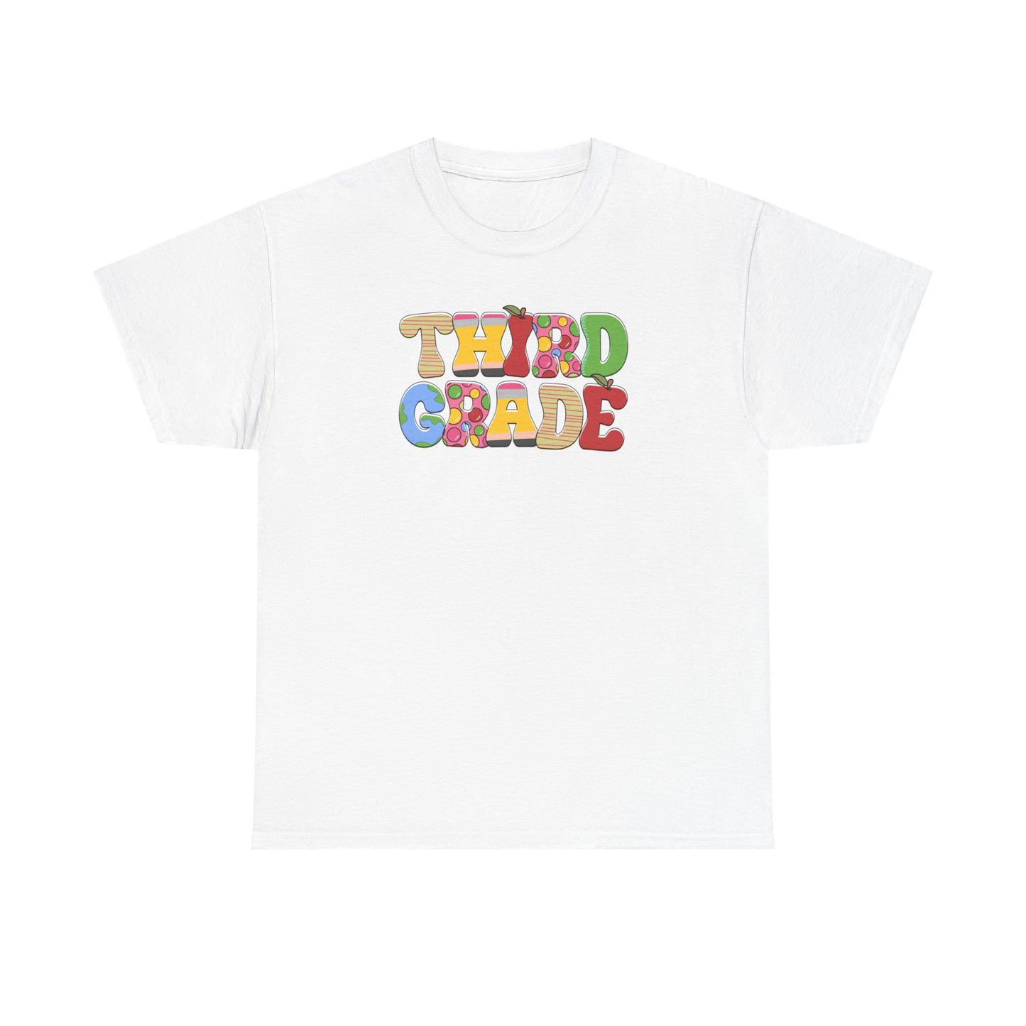 Hello Third Grade T-Shirt - Cute Back-to-School Tee - Teacher Team Tee