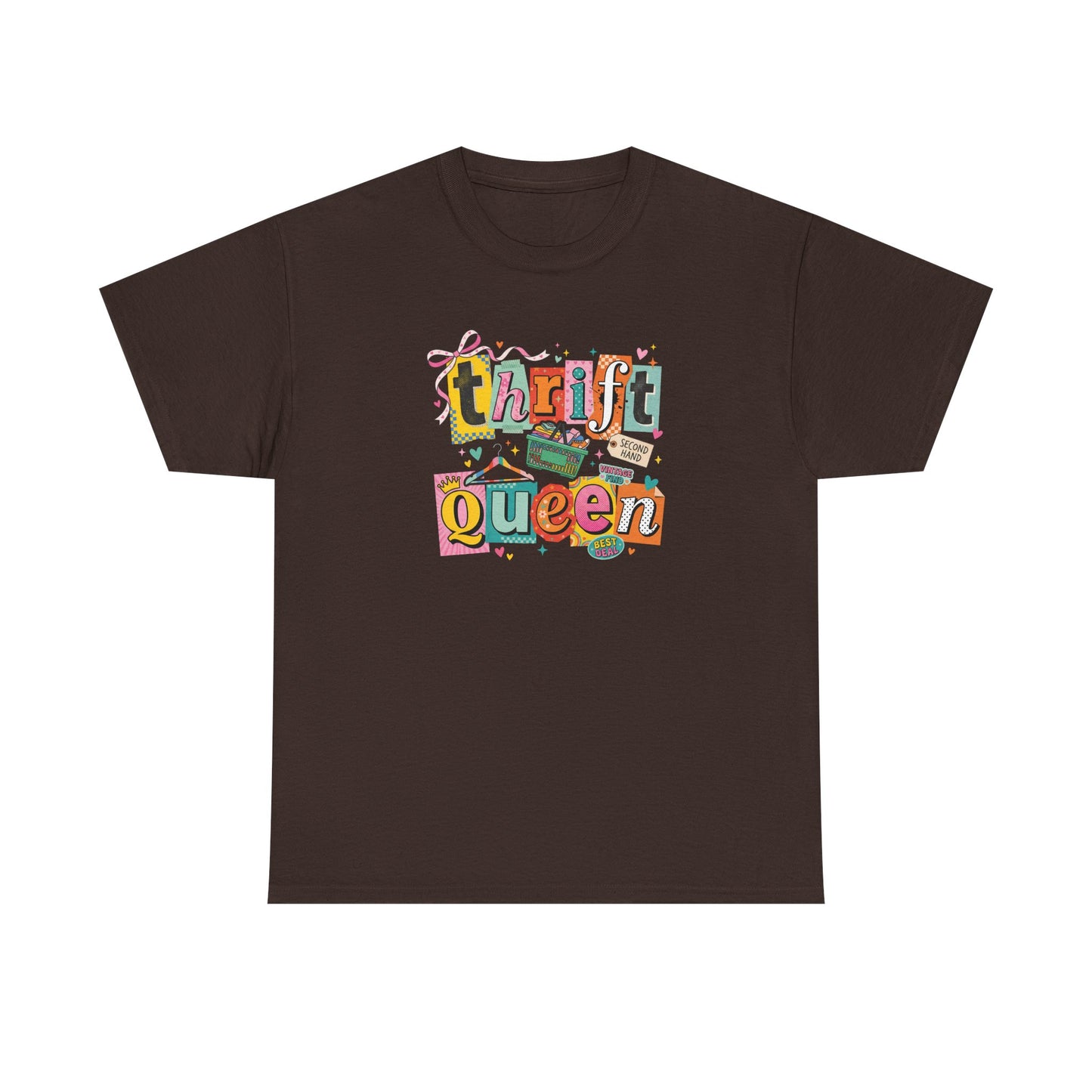 Thrift Queen T-Shirt – Vintage Thrifting Graphic Tee, Retro Style Funny Thrift Shop Shirt