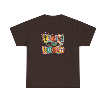 Thrift Queen T-Shirt – Vintage Thrifting Graphic Tee, Retro Style Funny Thrift Shop Shirt