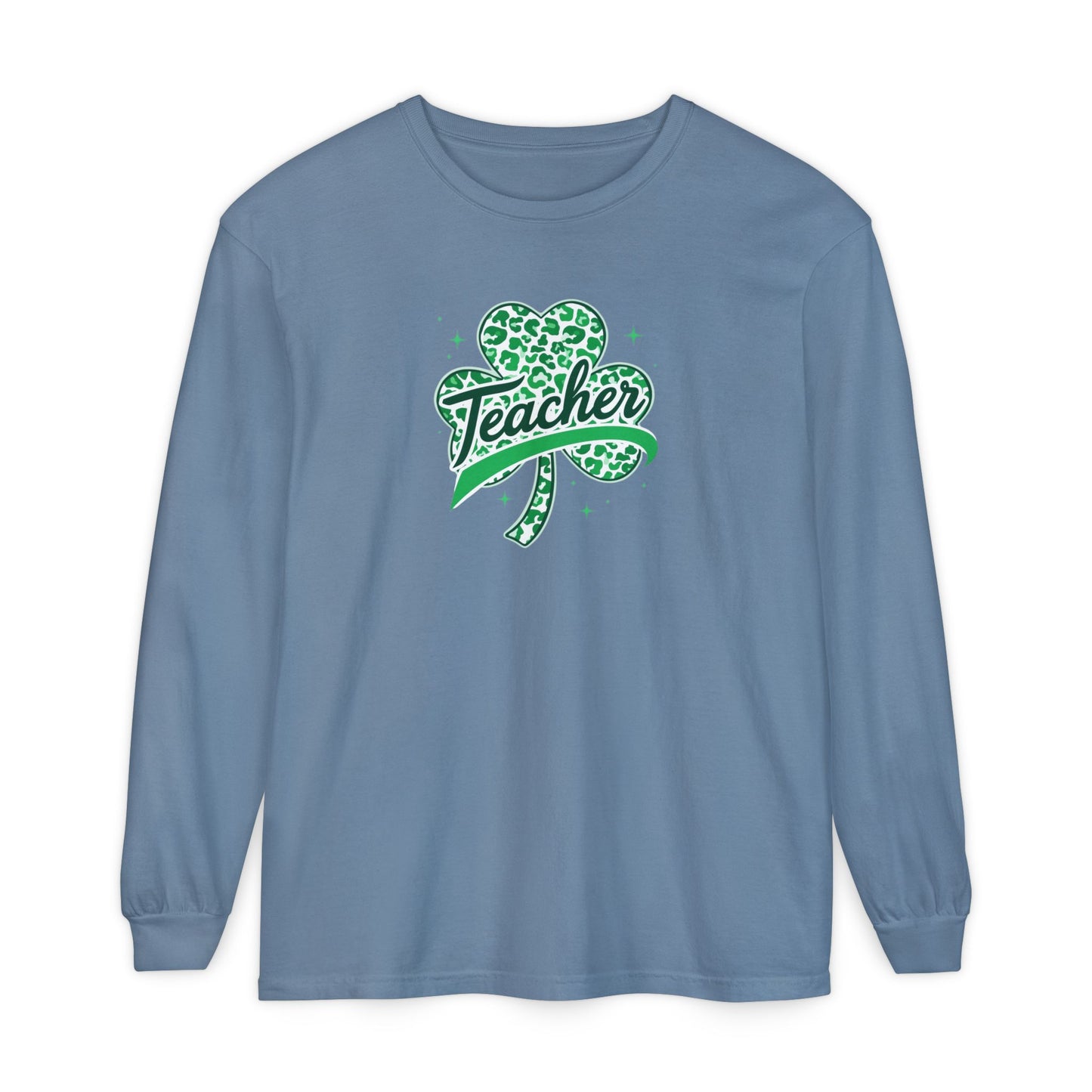 Teacher Shamrock Long Sleeve Tee