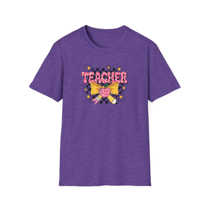 Back to School Teacher Tee with Cute Bow