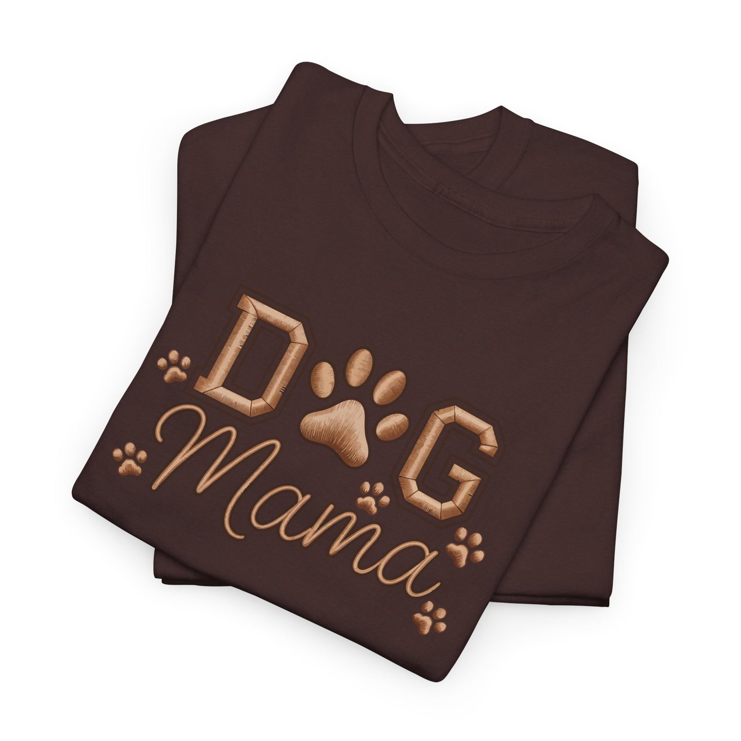 Dog Mama T‑Shirt – Paw Print Graphic Tee for Dog Lovers - Cute Dog Lover Graphic Tee