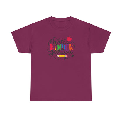 Hello Kinder Shirt - Perfect for the First Day of School