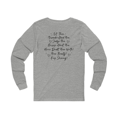 Let Them Long Sleeve Tee — Inspirational 'Let Them' Message Shirt