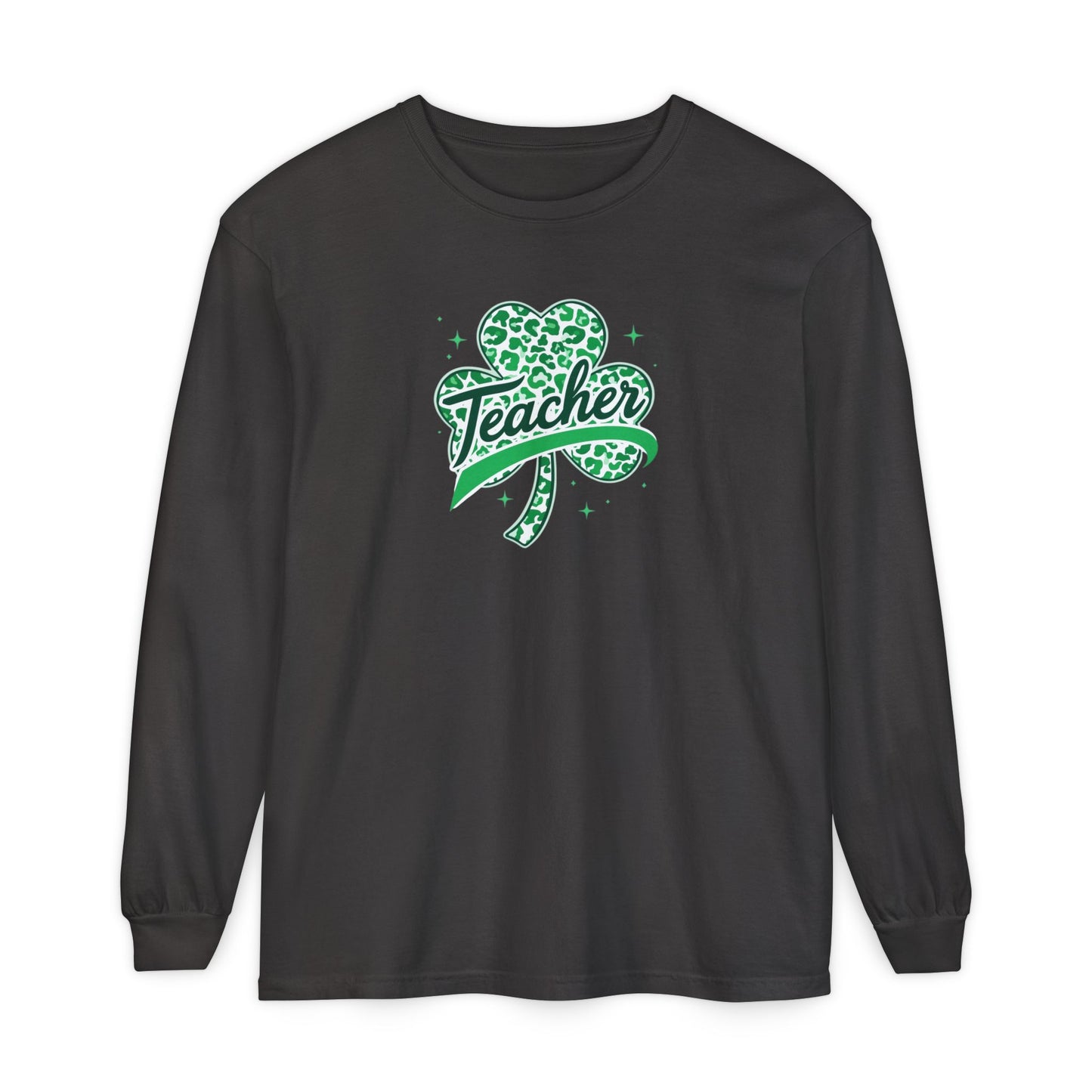 Teacher Shamrock Long Sleeve Tee