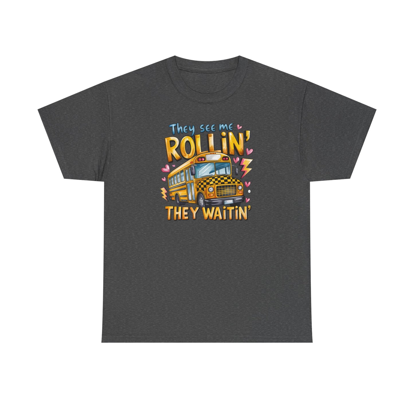 They See Me Rollin’ – Funny Teacher Bus Tee