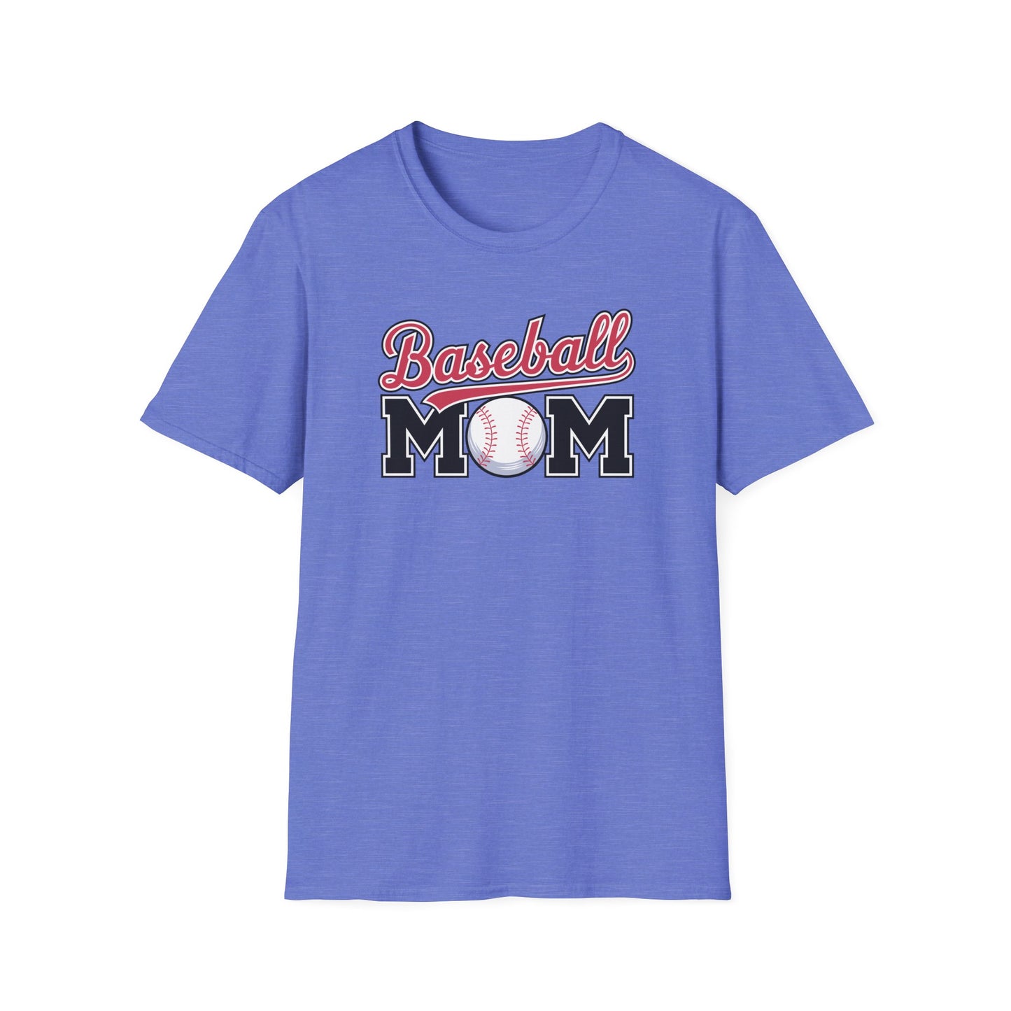 Baseball Mom Script Shirt – Cute Game Day Sports Mom Tee | Classic Baseball Mama Graphic T-Shirt