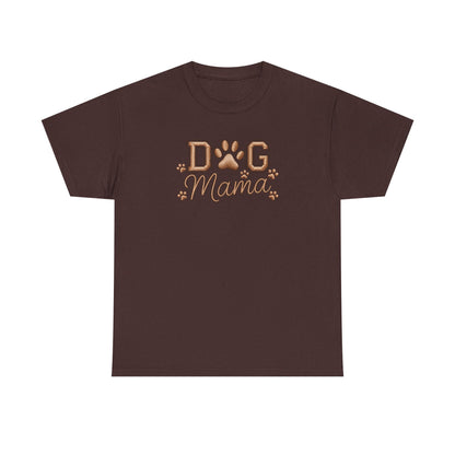 Dog Mama T‑Shirt – Paw Print Graphic Tee for Dog Lovers - Cute Dog Lover Graphic Tee