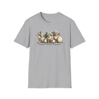 Gnome Sweet Gnome T-Shirt — Cute Woodland Gnome Trio Tee