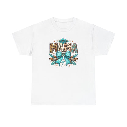 Mama Leopard Print Shirt –  Western Mama Shirt – Cowgirl Mom Graphic Tee – Trendy Mama Shirt